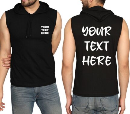 Custom Sleeveless Hooded Manufacturer High-Quality Fully Customizable Apparel