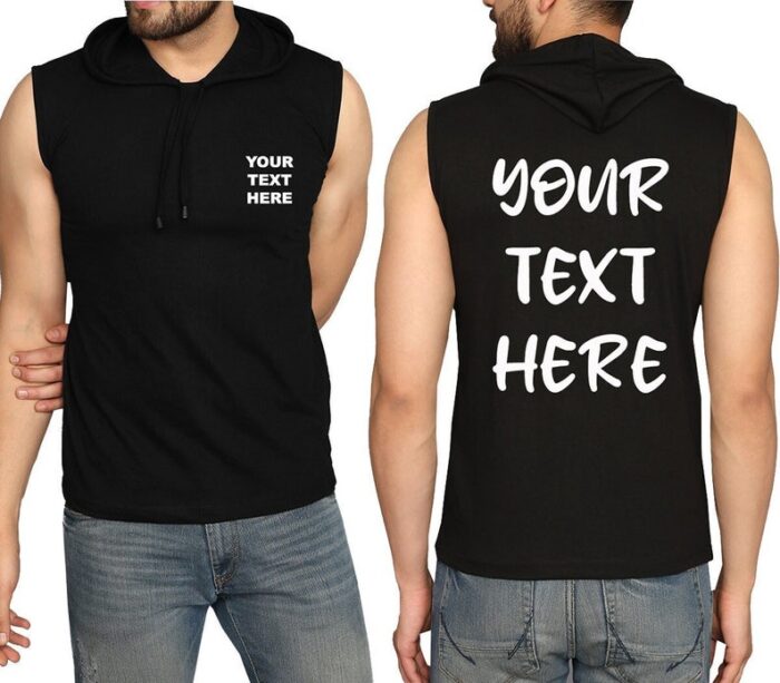 Custom Sleeveless Hooded Manufacturer High-Quality Fully Customizable Apparel