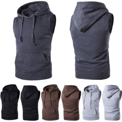 Custom Sleeveless Hooded Manufacturer High-Quality Fully Customizable Apparel